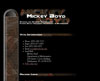 screenshot of Mickey Boyd's academic website